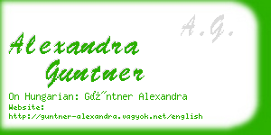 alexandra guntner business card